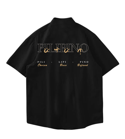 PILIPINO BOXY BUTTON UP "Embroidered"